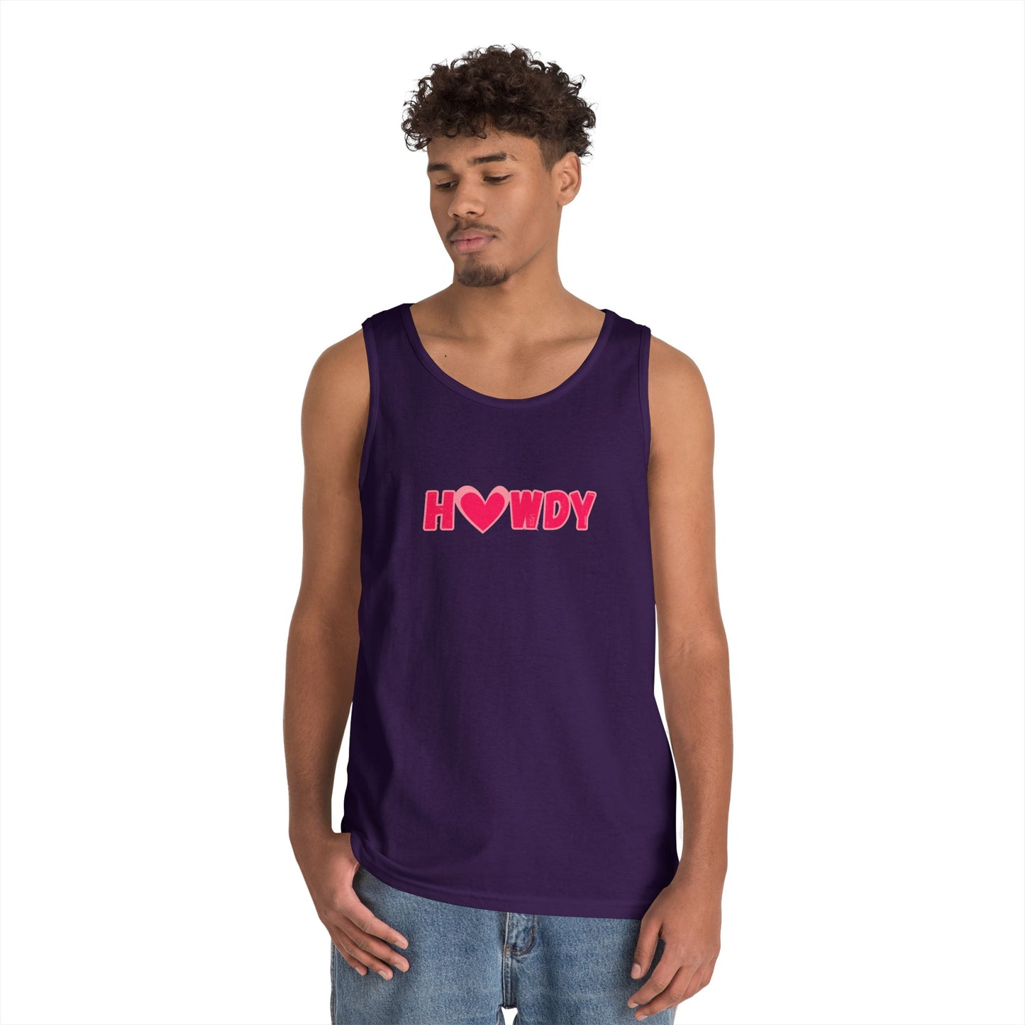 H<3wdy // Unisex Heavy Cotton Tank Top - Trendy Summer Wear for Fun and Relaxation