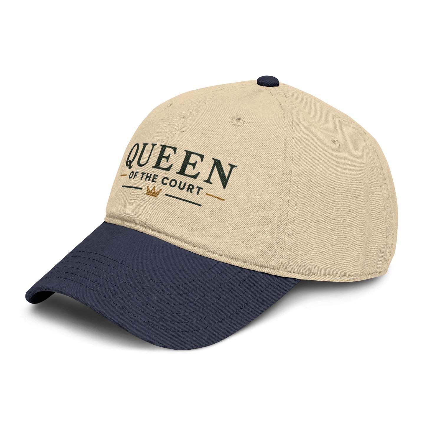 Queen of the Court Washed Baseball Cap — Pickleball or Tennis Player Hat