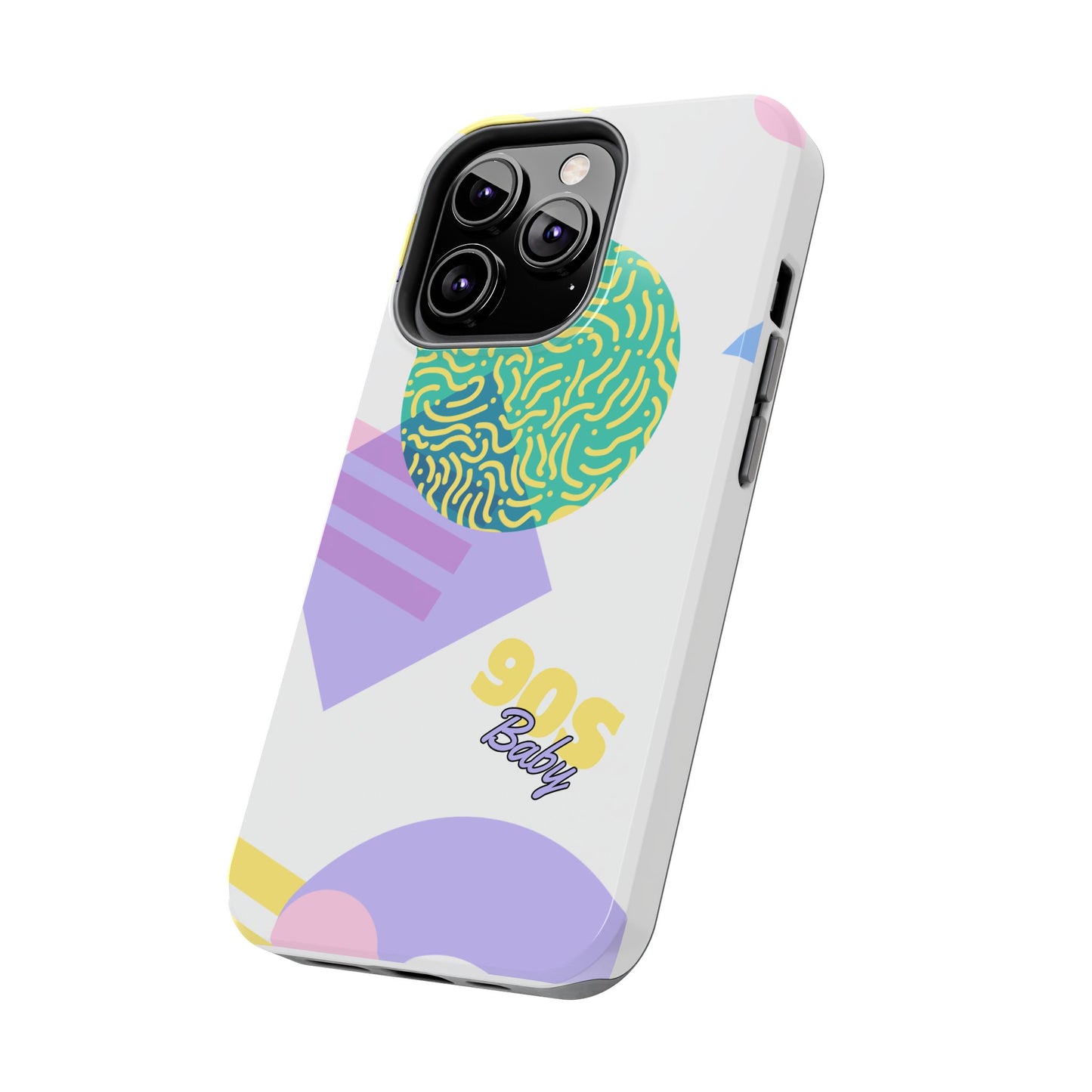 Pastel 90s Baby and Shapes // iPhone Case