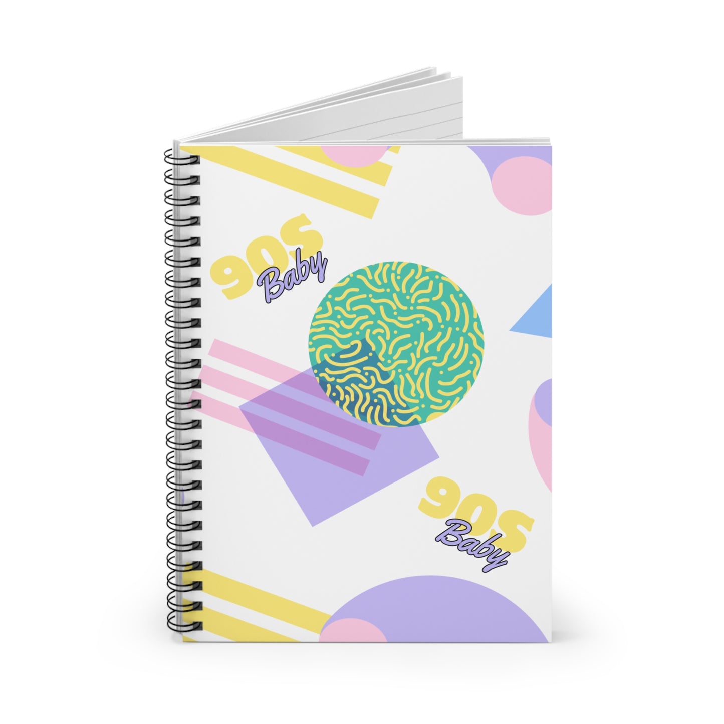 90s Baby Pastel // Spiral Notebook - Ruled Line