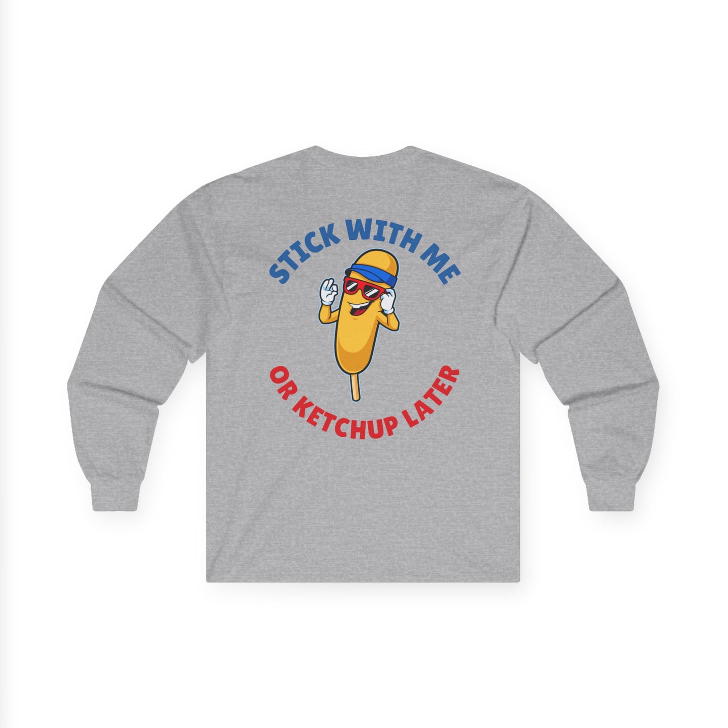 Corndog Season // Long Sleeve Tee - Fun Unisex Apparel for Food Lovers