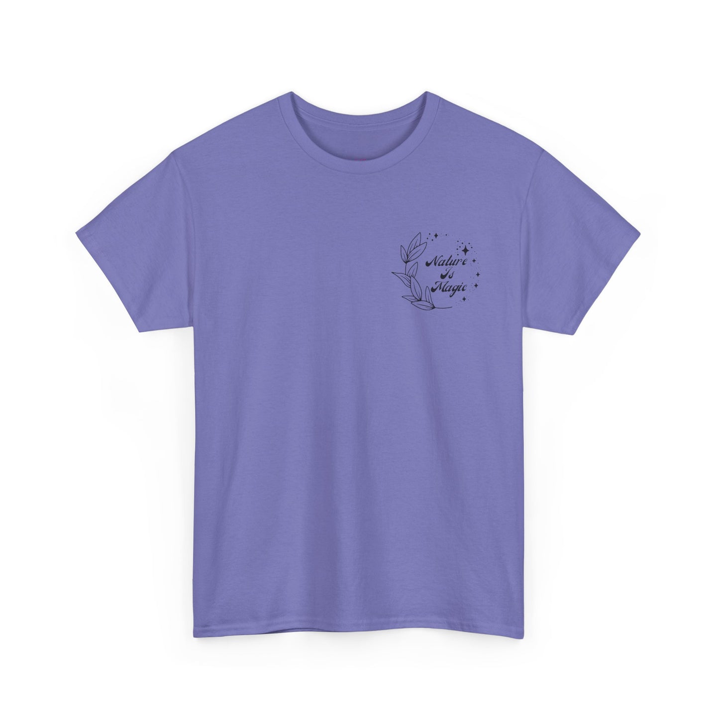 Nature is Magic - Pocket Placement // Unisex Heavy Cotton Tee - Nature-Themed Casual Wear