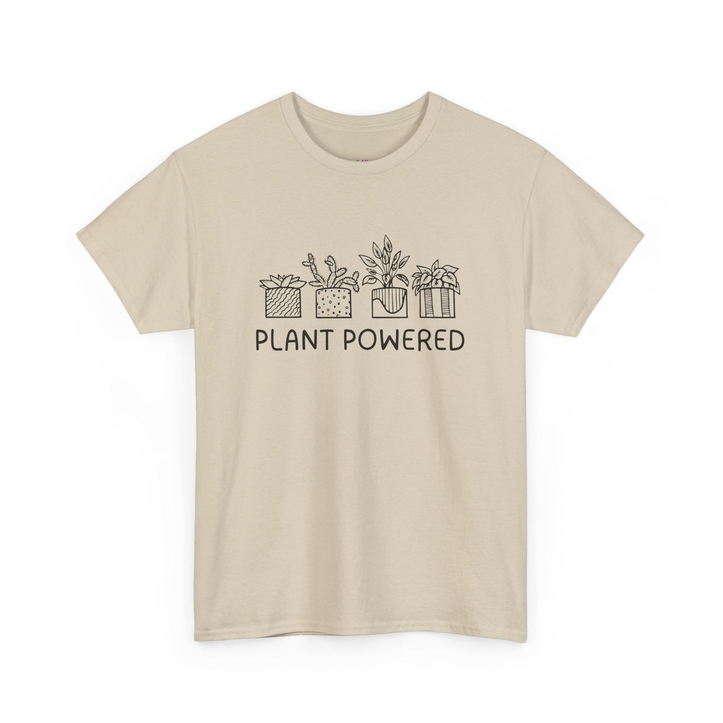 Plant Powered // Unisex Heavy Cotton Tee - Perfect for Everyday Comfort