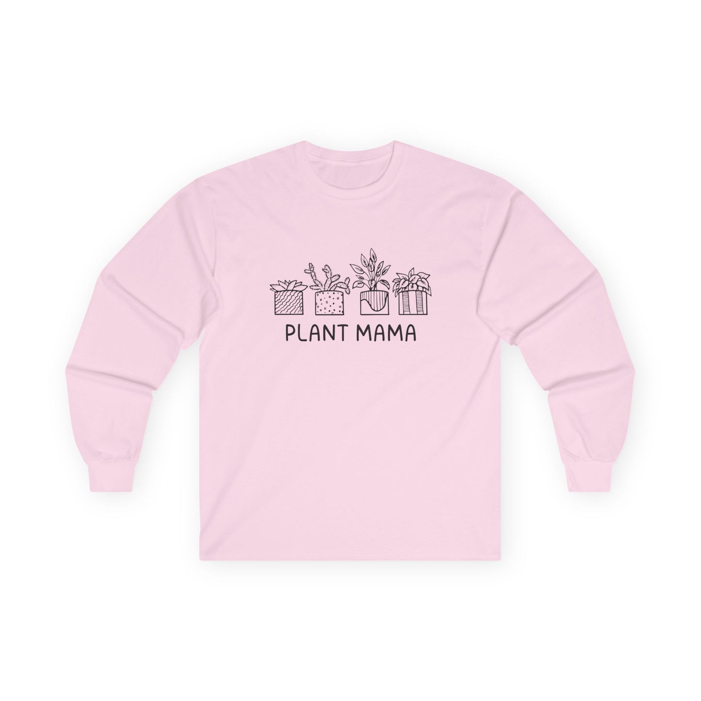 Plant Mama // Long Sleeve Tee - Unisex Cotton Shirt for Plant Lovers