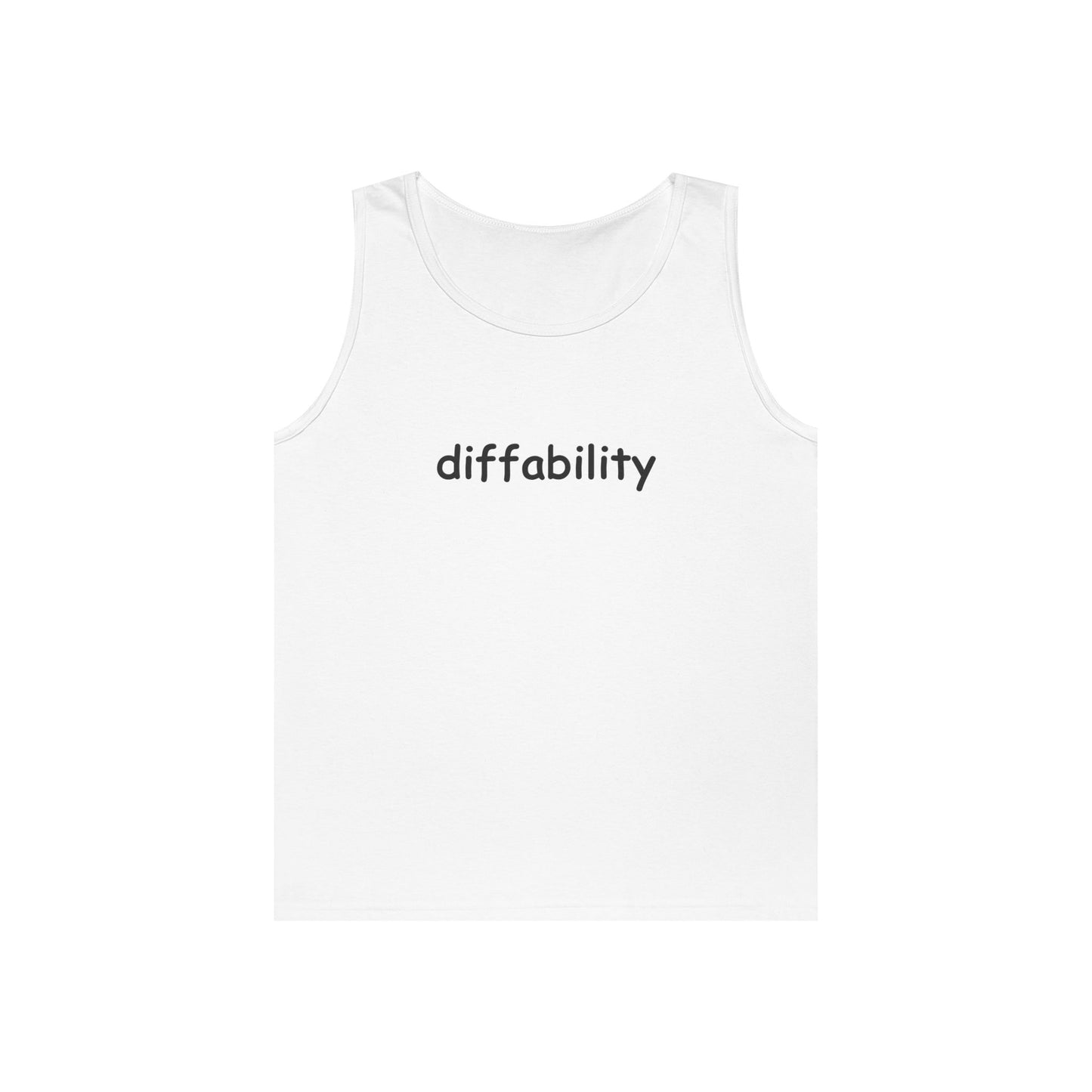 Diffability // Unisex Heavy Cotton Tank Top