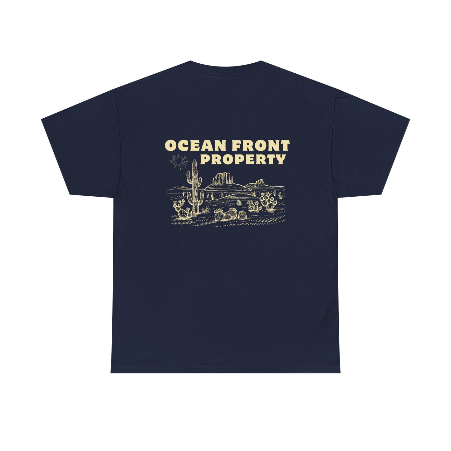 Ocean Front Property - Double-sided // Unisex Heavy Cotton Tee