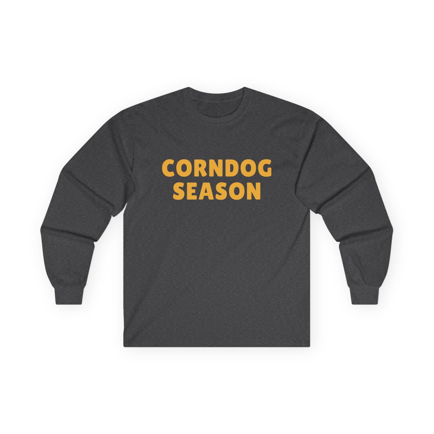 Corndog Season // Long Sleeve Tee - Fun Unisex Apparel for Food Lovers