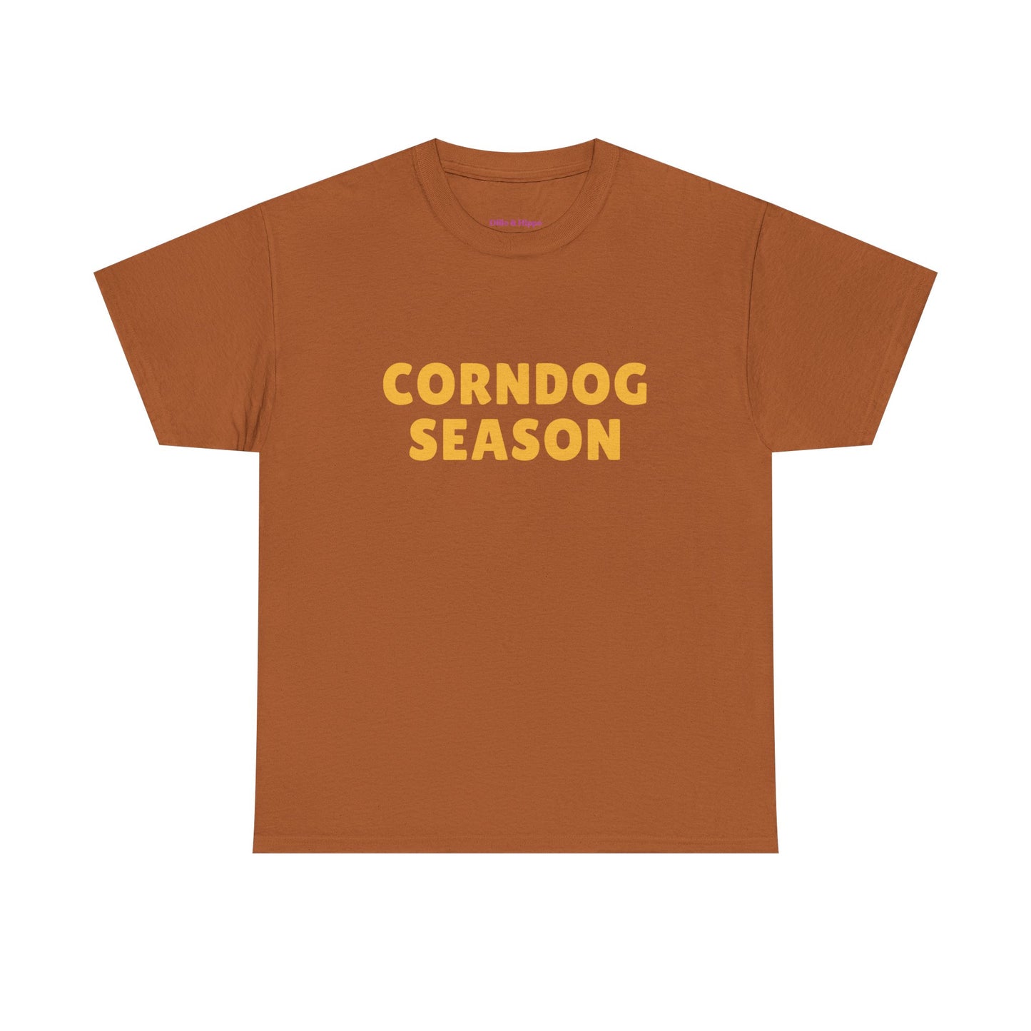 Funny Corndog Season // Unisex Heavy Cotton Tee | Perfect for Food Lovers and Festivals
