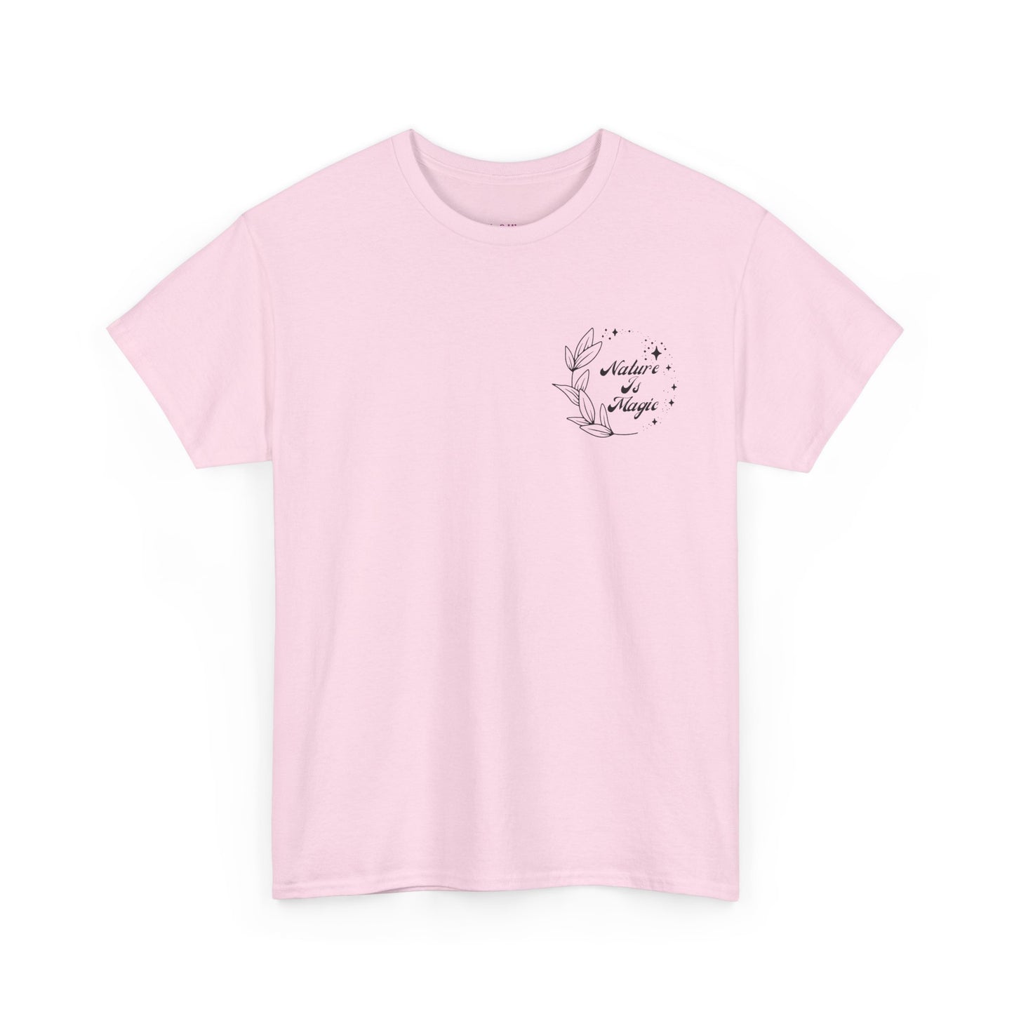 Nature is Magic - Pocket Placement // Unisex Heavy Cotton Tee - Nature-Themed Casual Wear