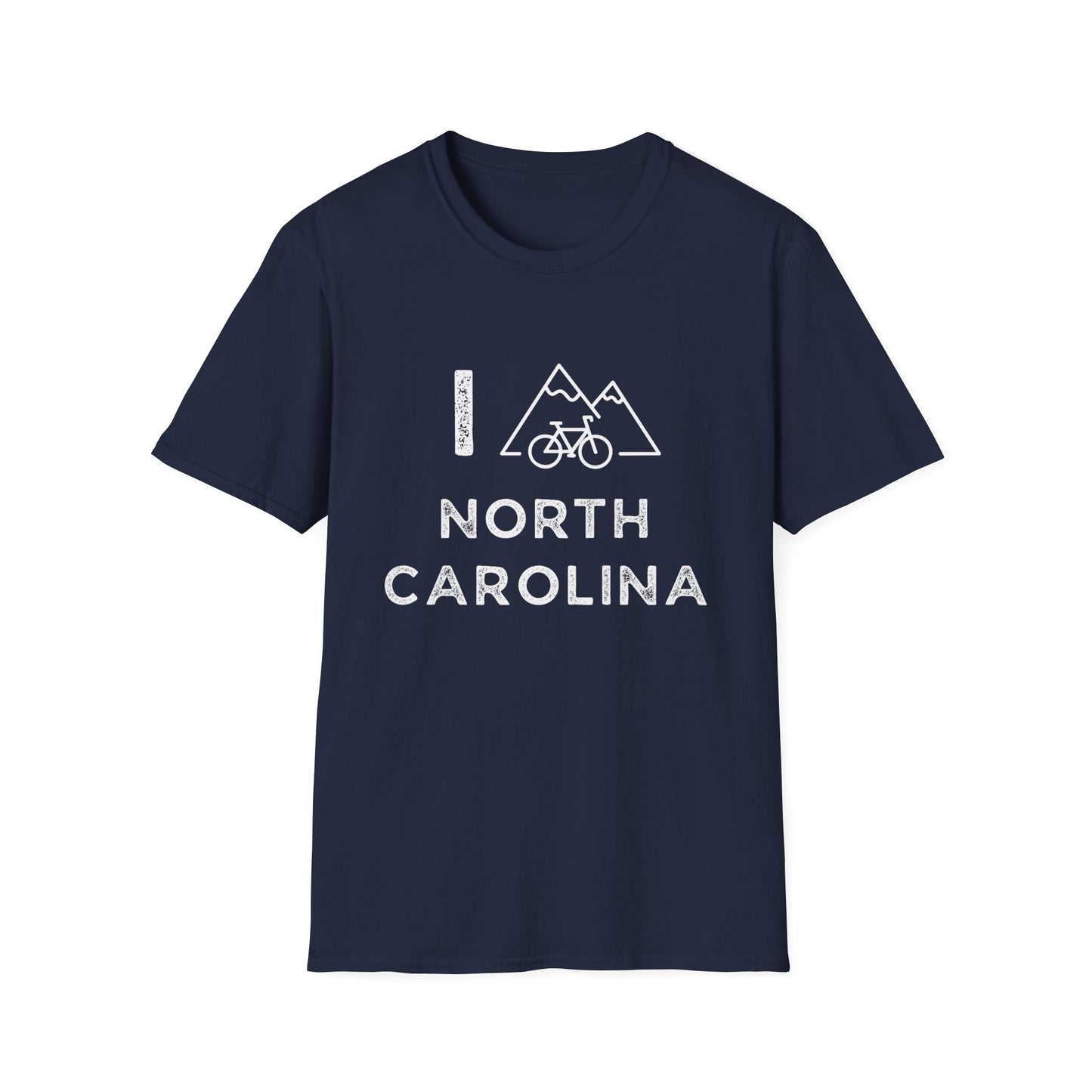 I (Mountain) Bike North Carolina // Unisex Softstyle T-Shirt