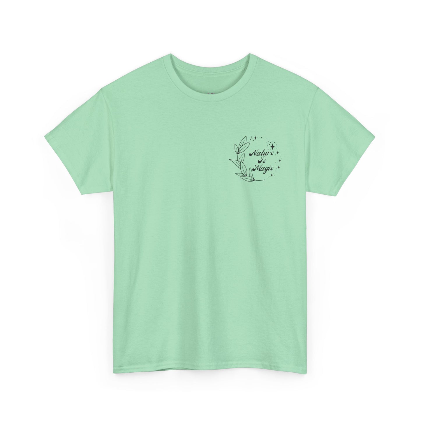 Nature is Magic - Pocket Placement // Unisex Heavy Cotton Tee - Nature-Themed Casual Wear