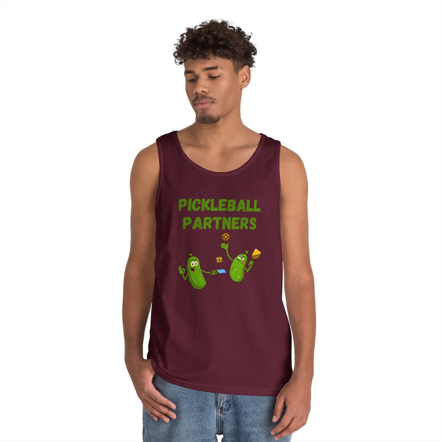 Pickleball Partners 1 // Unisex Heavy Cotton Tank Top