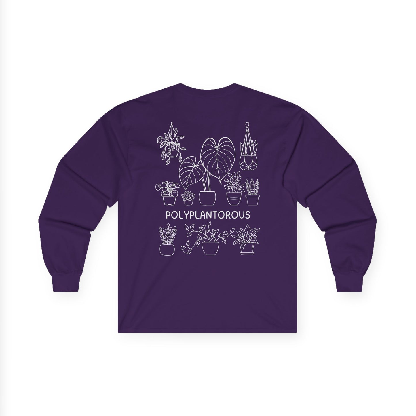 polyPLANTorous // Unisex Long Sleeve Tee - Botanical Design for Plant Lovers