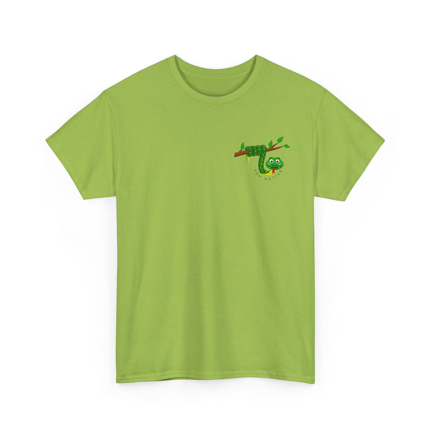 Keep Hanging On - Snake // Unisex Heavy Cotton Tee - Positive Message T-Shirt