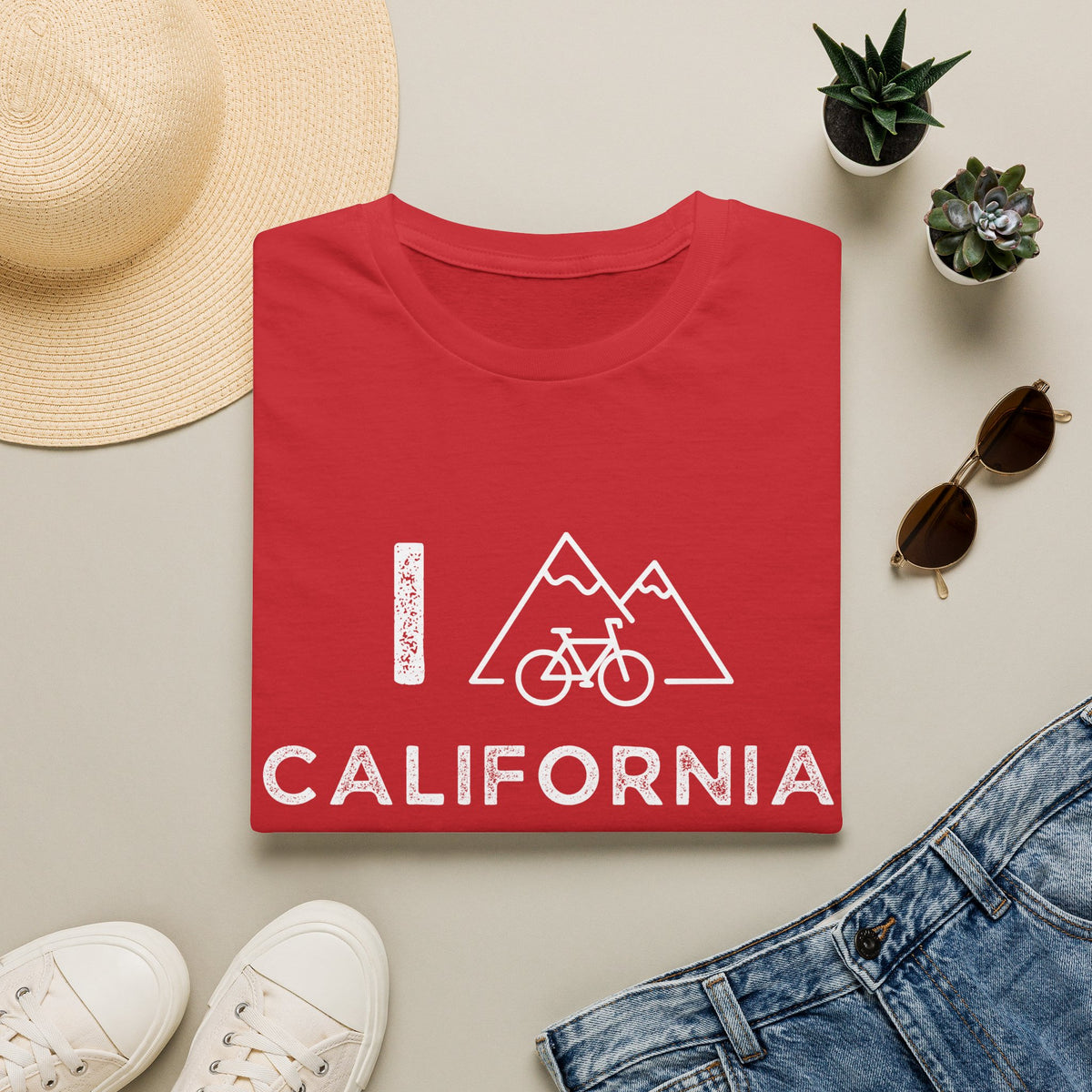I (Mountain) Bike California // Unisex Softstyle T-Shirt