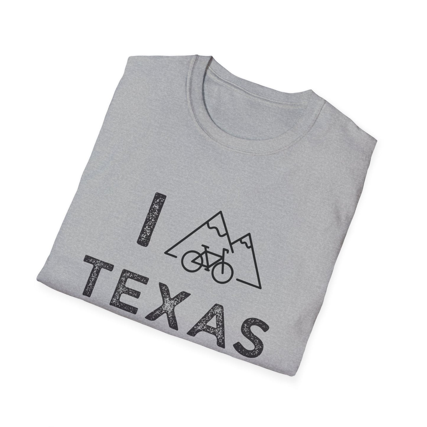 I (Mountain) Bike Texas // Unisex Softstyle T-Shirt