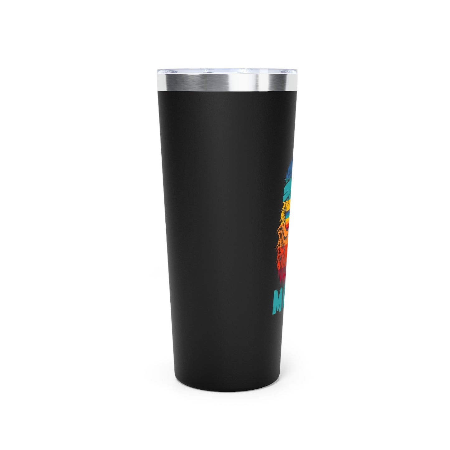 Bigfoot Mood // Copper Vacuum Insulated Tumbler, 22oz - Blue Text