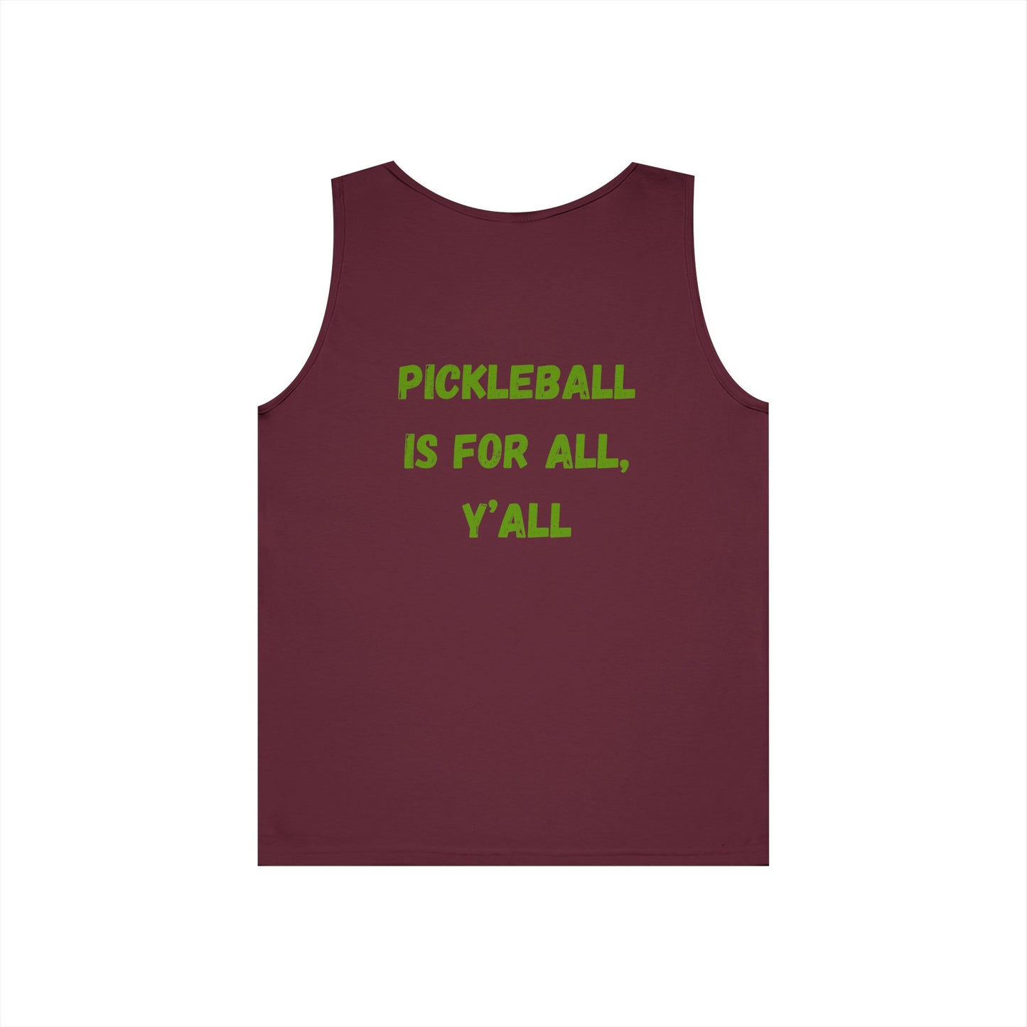 Pickleball is for All, Y'all // Unisex Heavy Cotton Tank Top
