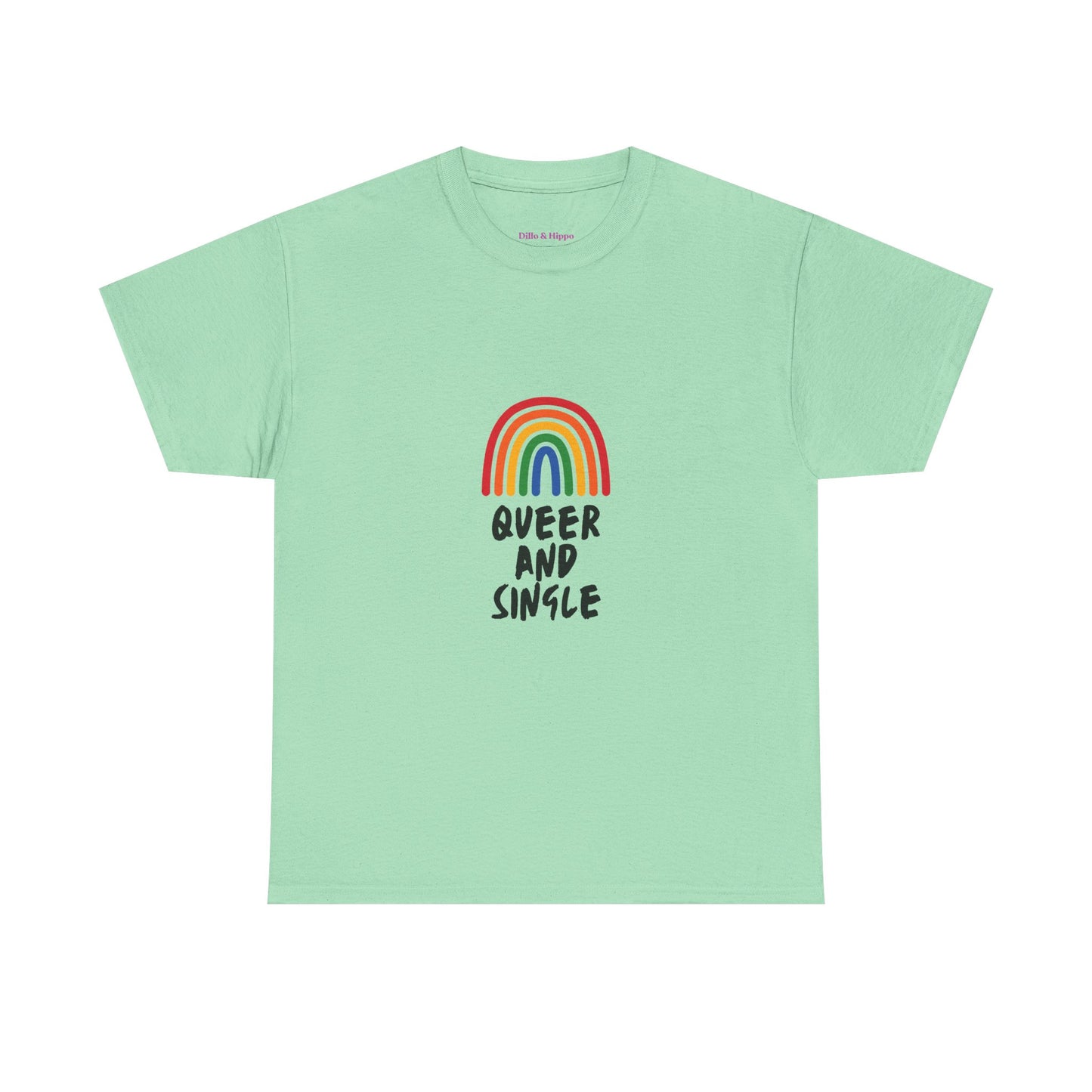 Queer and Single Rainbow // Short Sleeve Tee