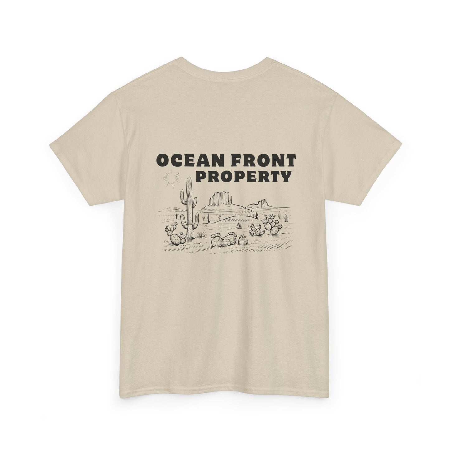 Ocean Front Property - Double-sided // Unisex Heavy Cotton Tee