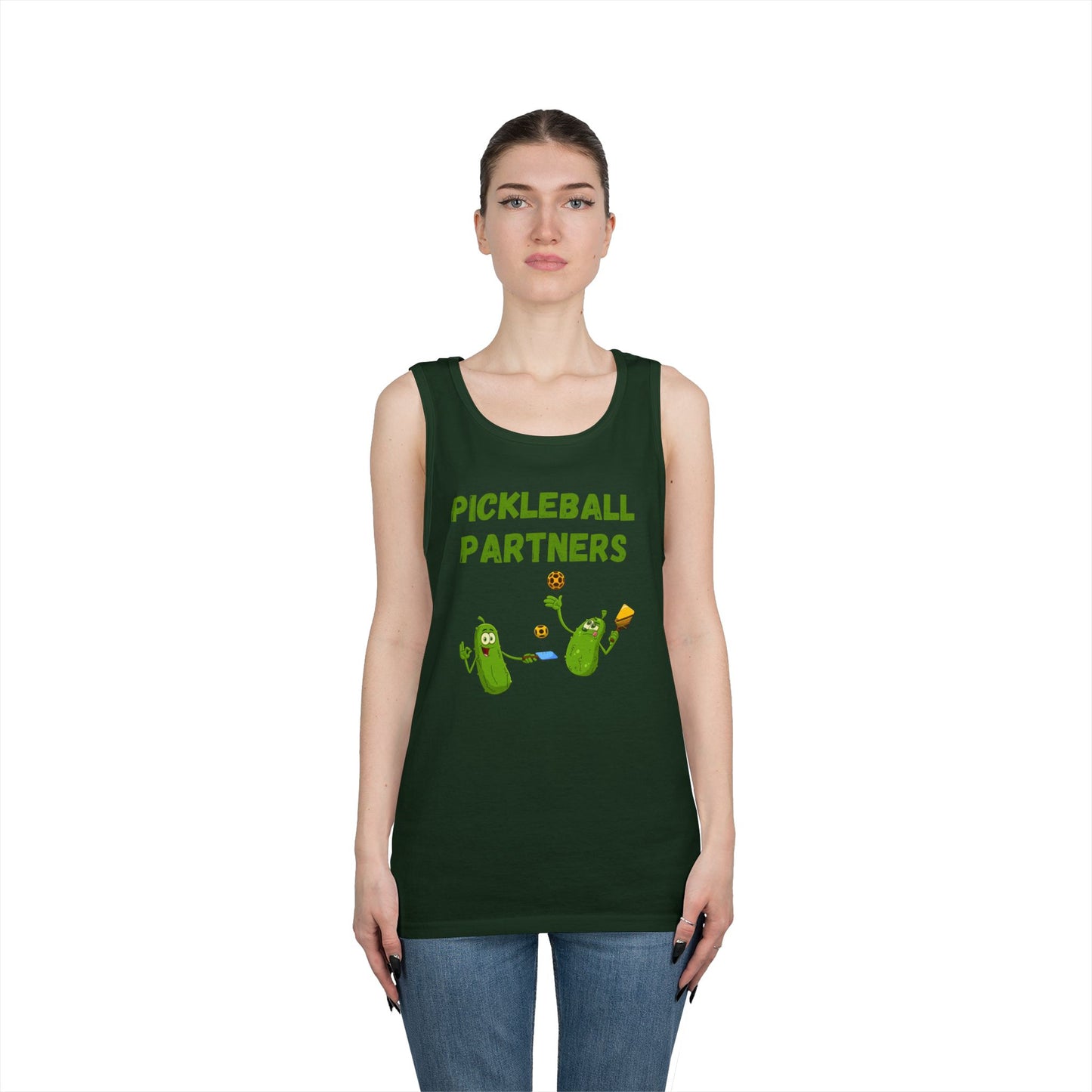 Pickleball Partners 1 // Unisex Heavy Cotton Tank Top