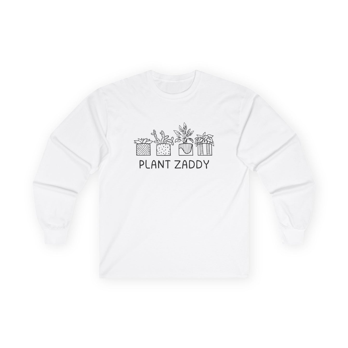 Plant Zaddy // Unisex Ultra Cotton Long Sleeve Tee - Perfect for Plant Lovers and Gardening Enthusiasts