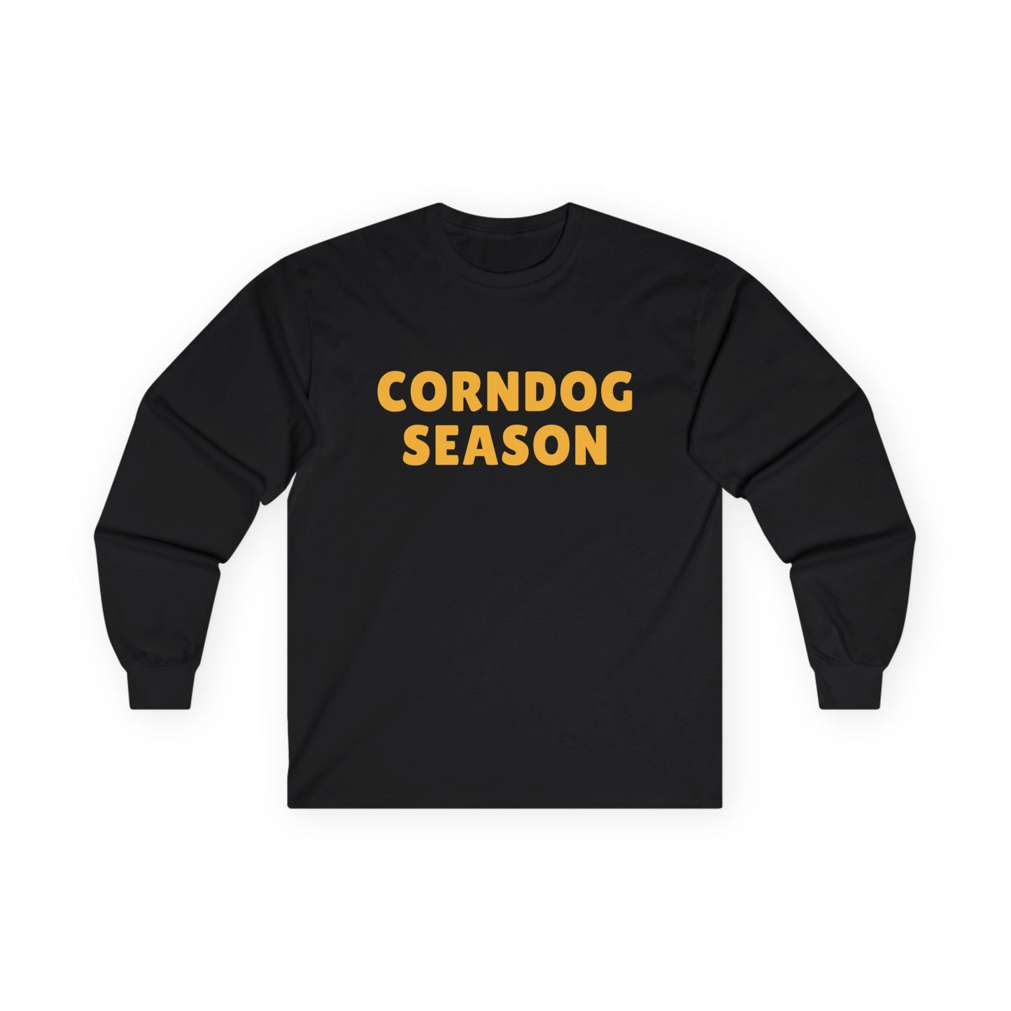 Corndog Season // Long Sleeve Tee - Fun Unisex Apparel for Food Lovers