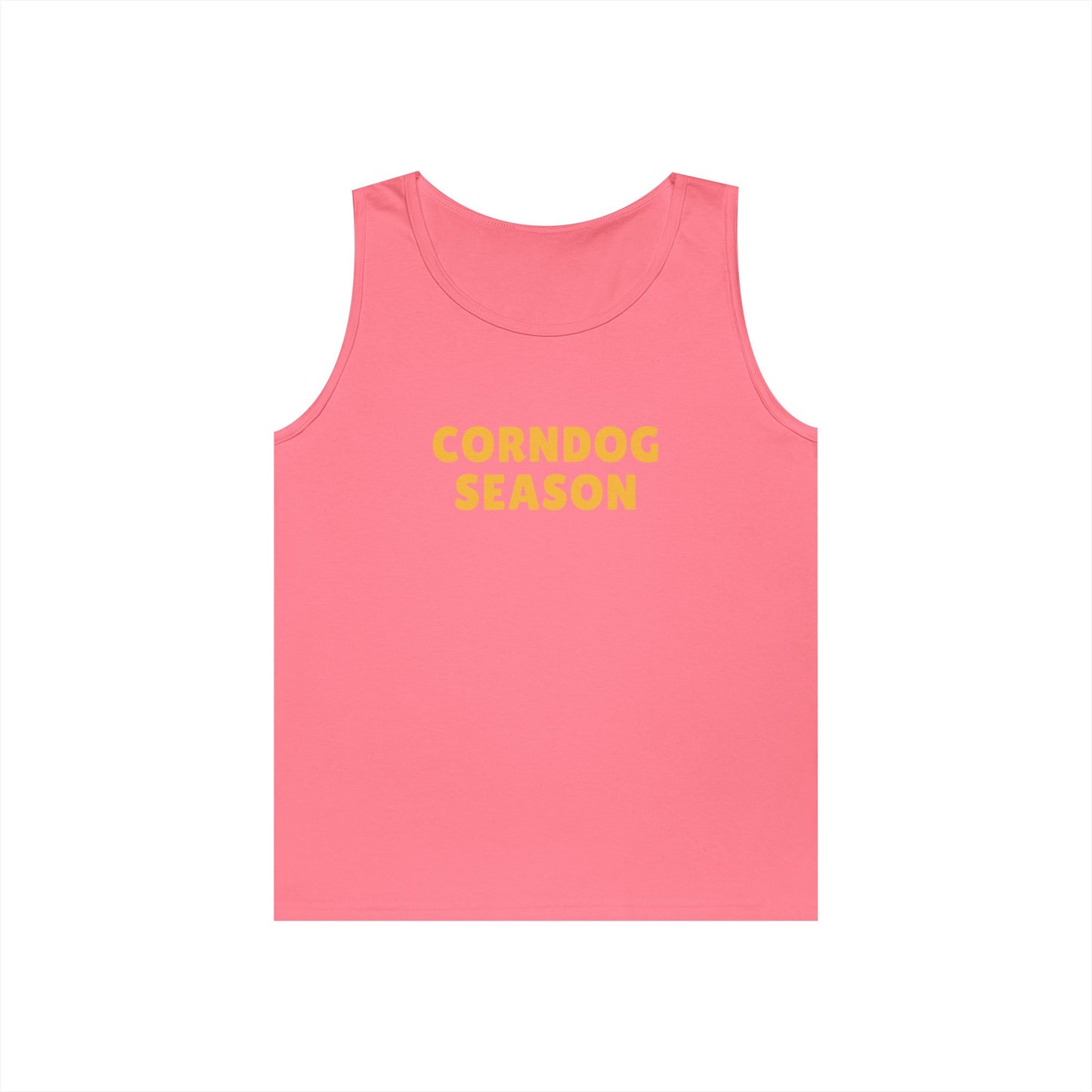 Corndog Season Unisex Heavy Cotton Tank Top - Fun Summer Apparel