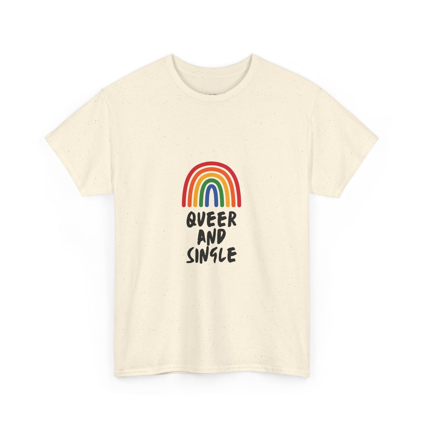 Queer and Single Rainbow // Short Sleeve Tee