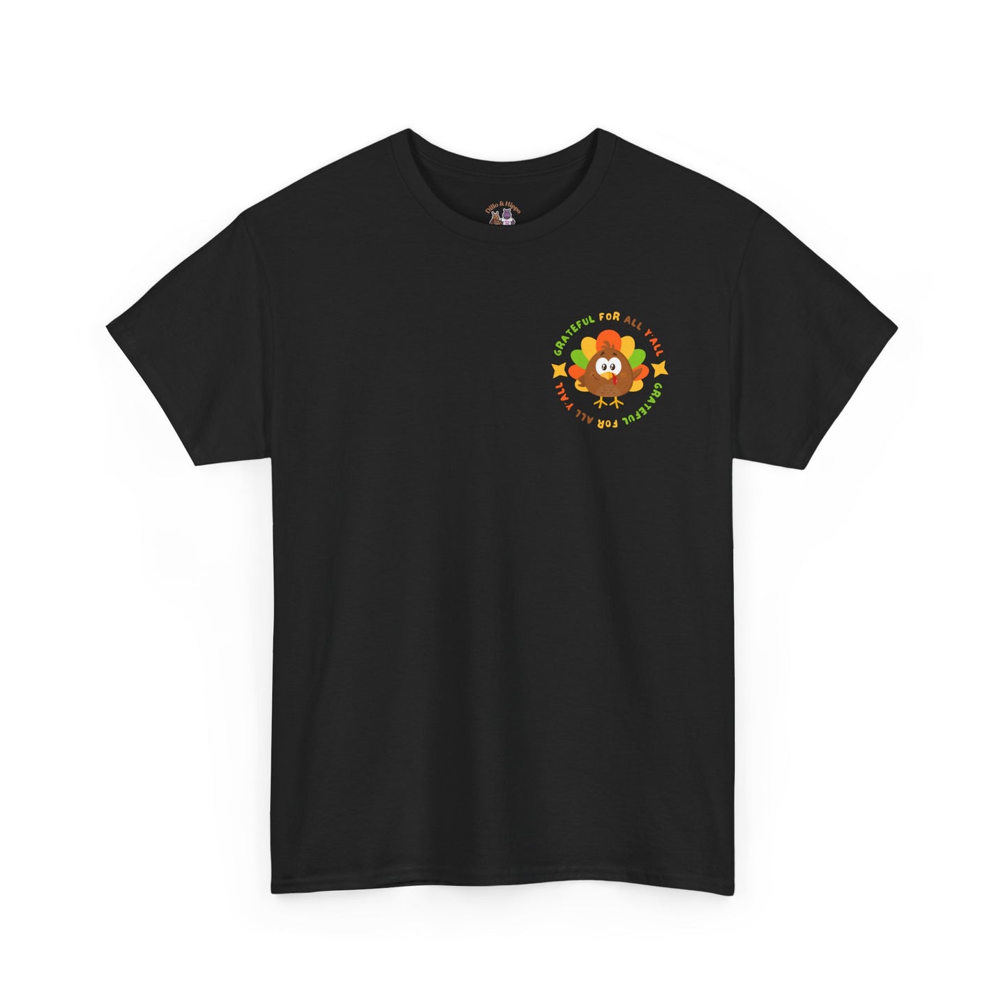 Grateful for All Y'all with Turkey // Pocket Placement // Unisex Jersey Short Sleeve Tee