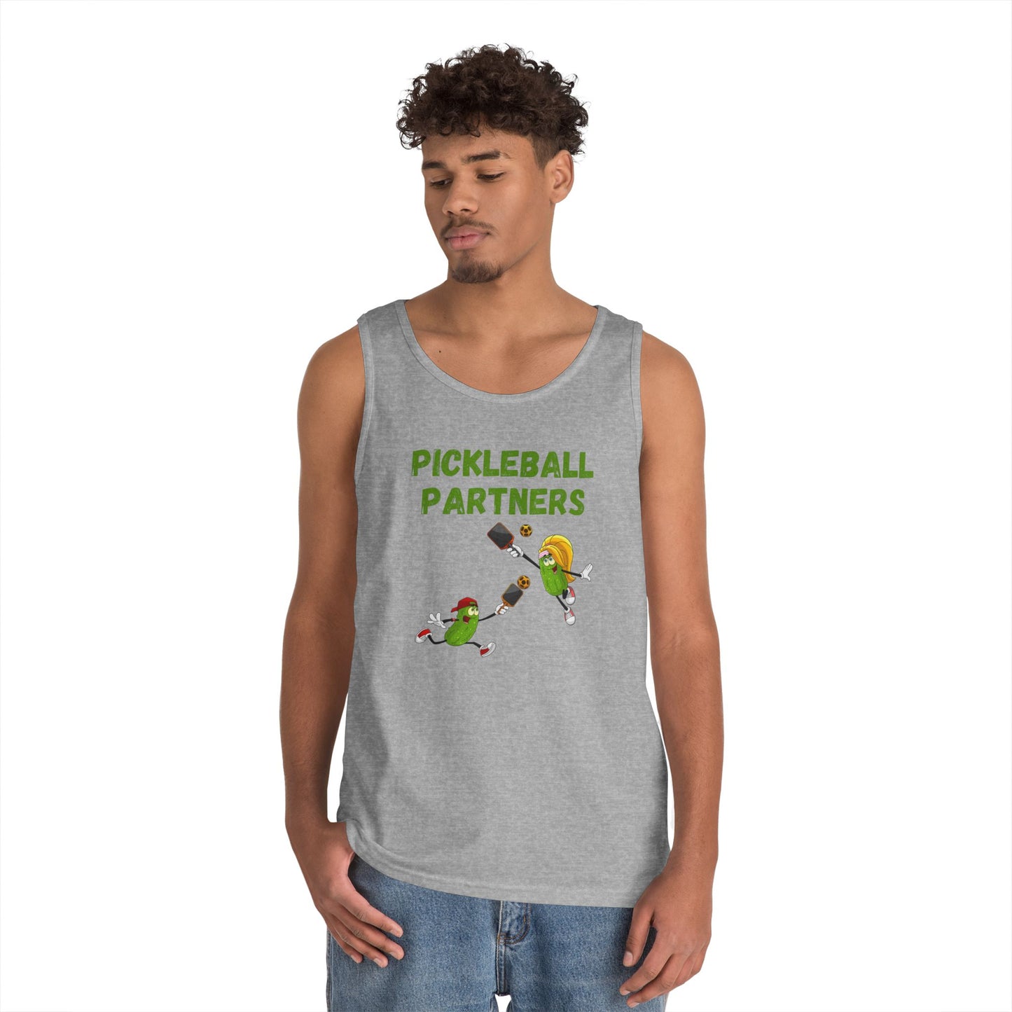 Pickleball Partners 2 // Unisex Heavy Cotton Tank Top