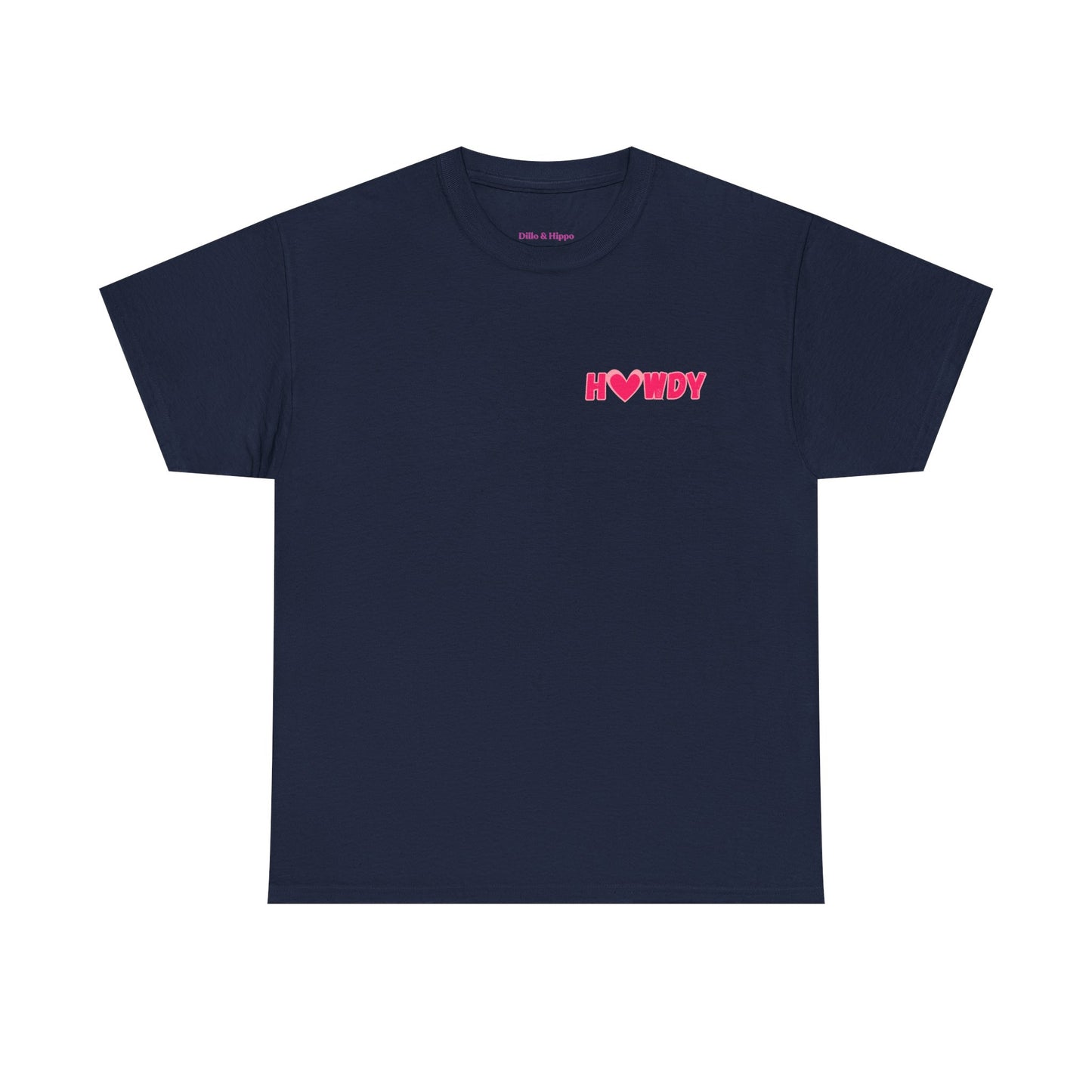 H<3WDY Pocket Placement // Fun Howdy Graphic Unisex Heavy Cotton Tee