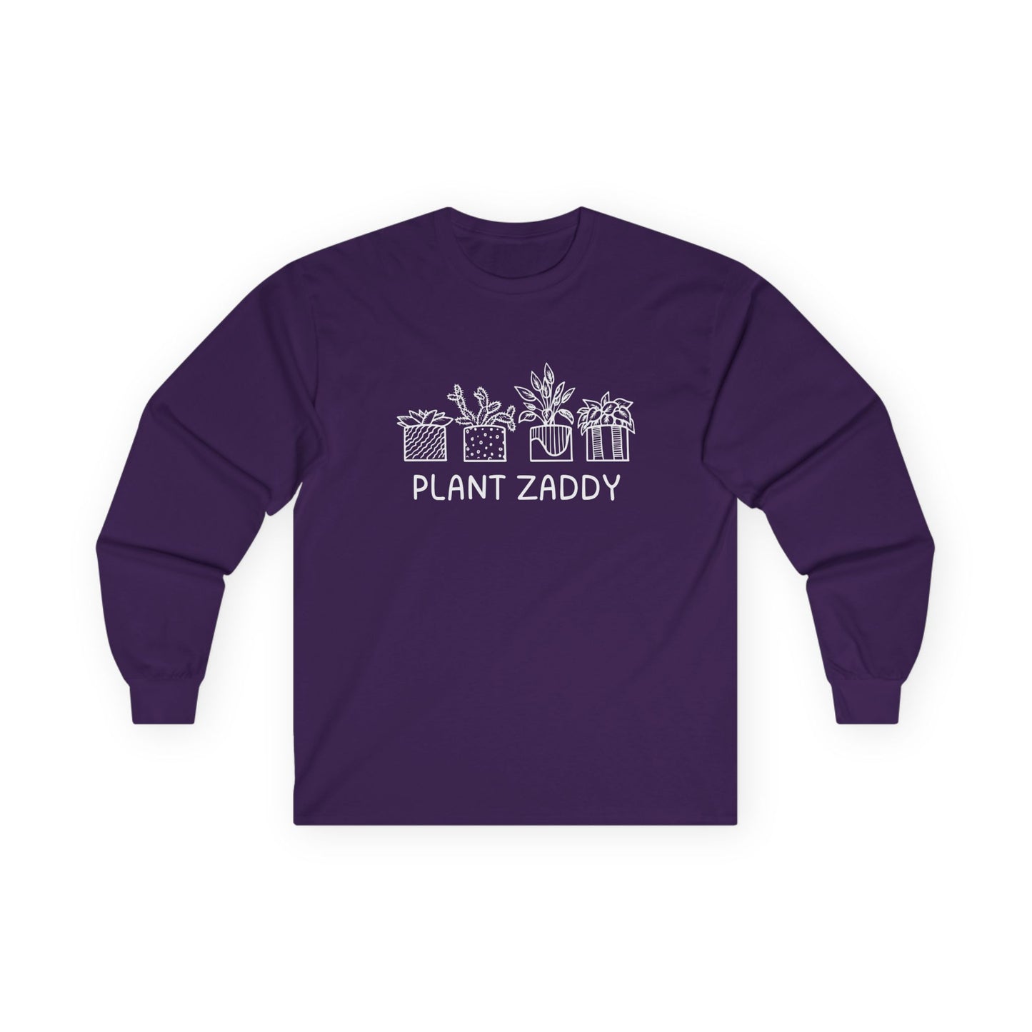Plant Zaddy // Unisex Ultra Cotton Long Sleeve Tee - Perfect for Plant Lovers and Gardening Enthusiasts