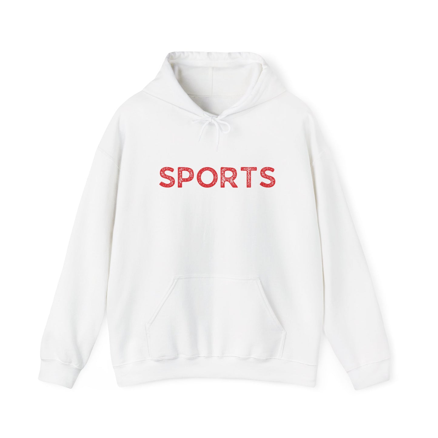 Sports // Unisex Heavy Blend™ Hooded Sweatshirt - Red Text