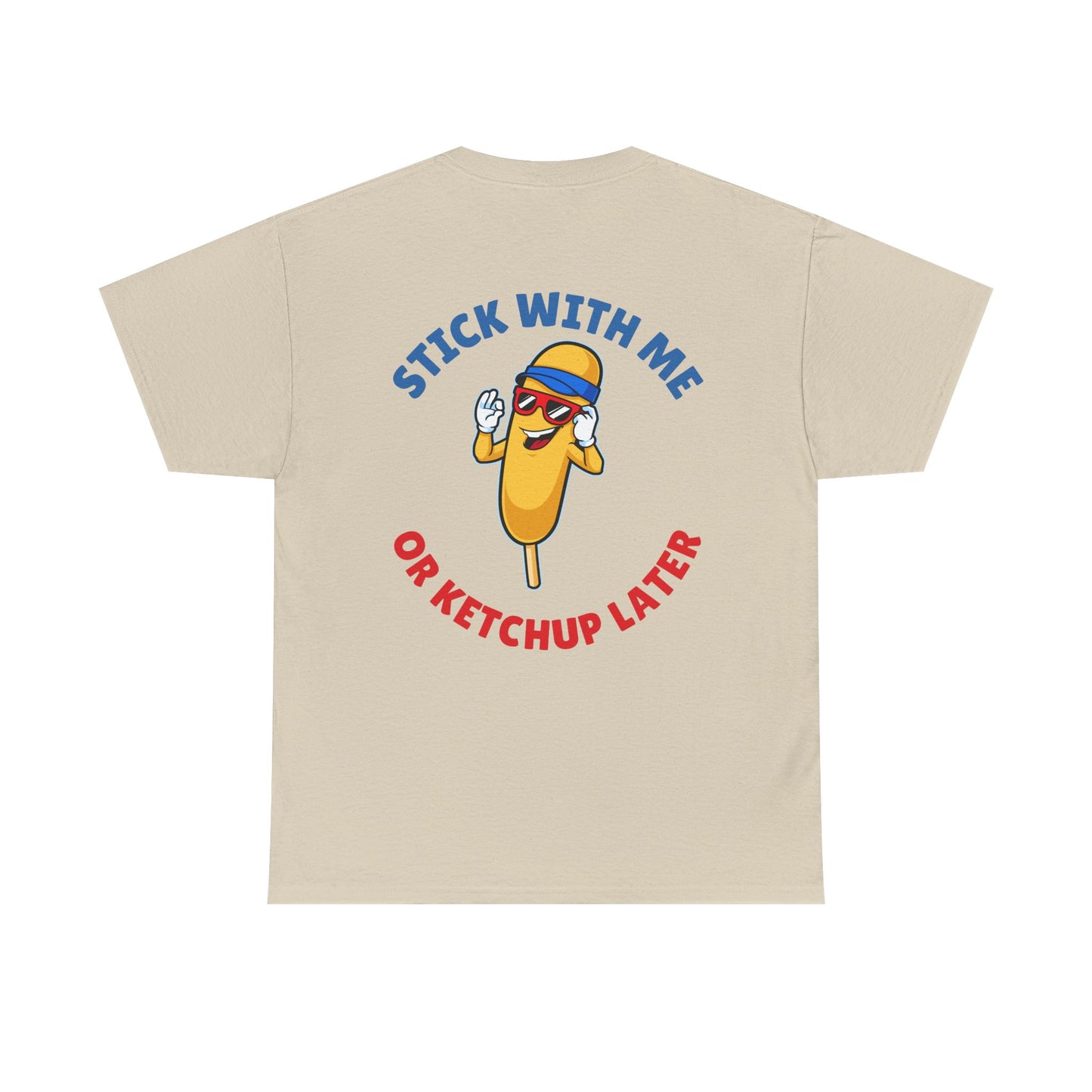 Funny Corndog Season // Unisex Heavy Cotton Tee | Perfect for Food Lovers and Festivals