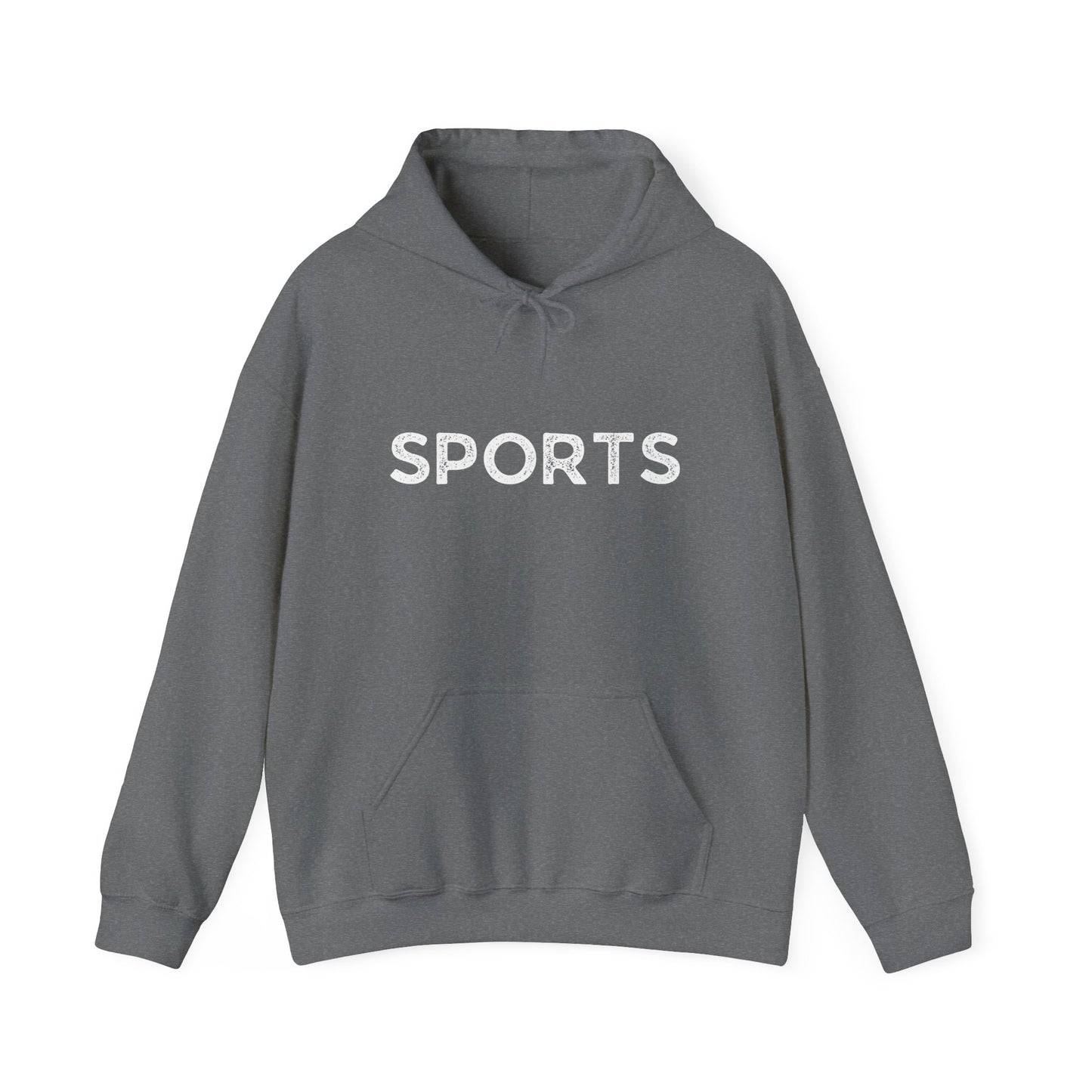 Sports // Unisex Heavy Blend™ Hooded Sweatshirt - White Text