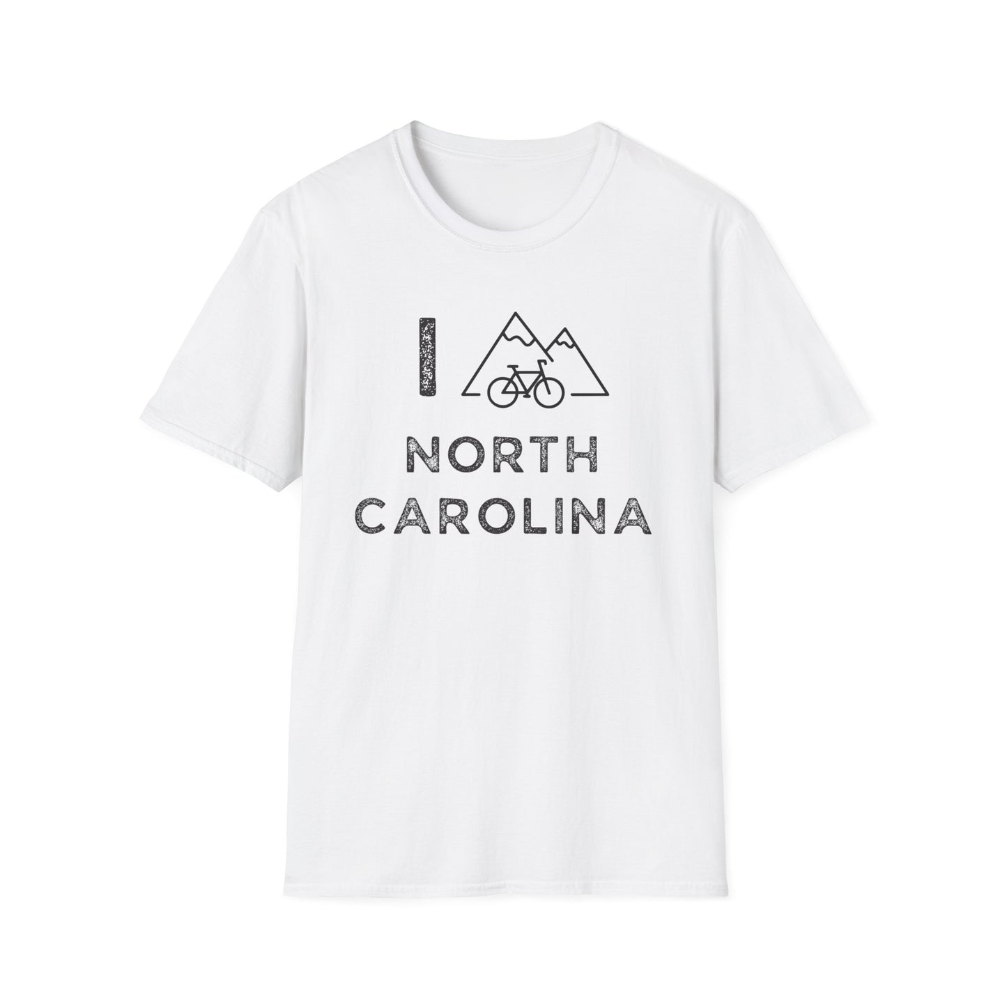 I (Mountain) Bike North Carolina // Unisex Softstyle T-Shirt