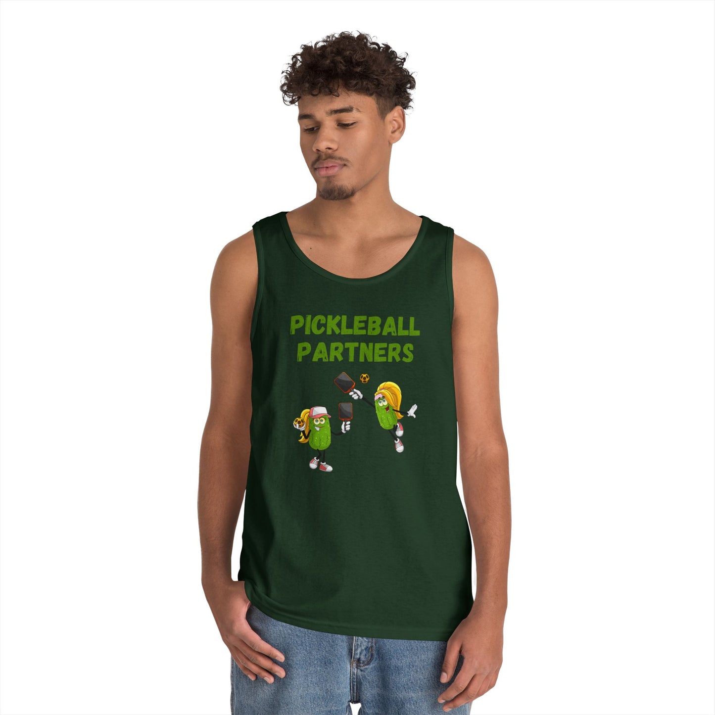 Pickleball Partners 3 // Unisex Heavy Cotton Tank Top