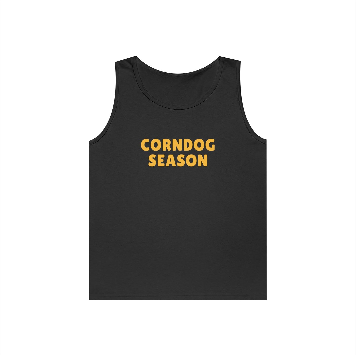 Corndog Season Unisex Heavy Cotton Tank Top - Fun Summer Apparel