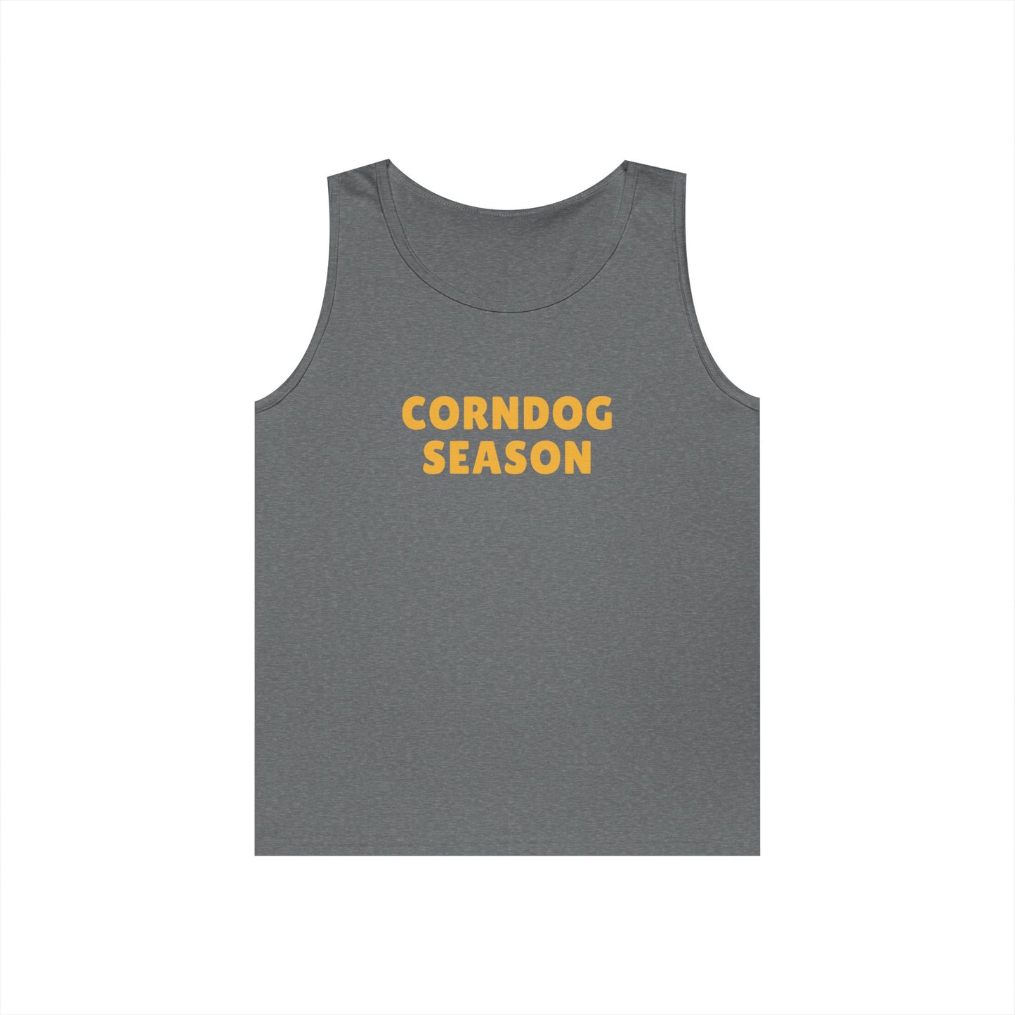 Corndog Season Unisex Heavy Cotton Tank Top - Fun Summer Apparel