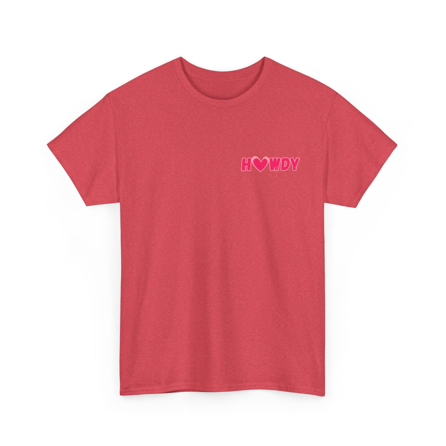 H<3WDY Pocket Placement // Fun Howdy Graphic Unisex Heavy Cotton Tee