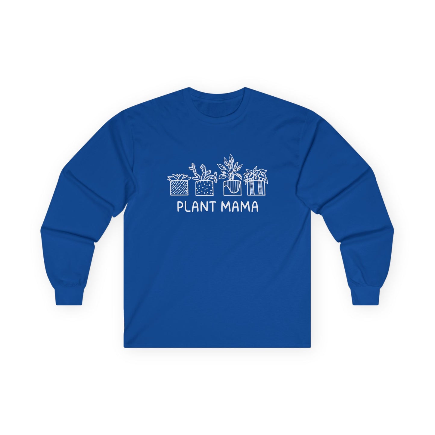 Plant Mama // Long Sleeve Tee - Unisex Cotton Shirt for Plant Lovers
