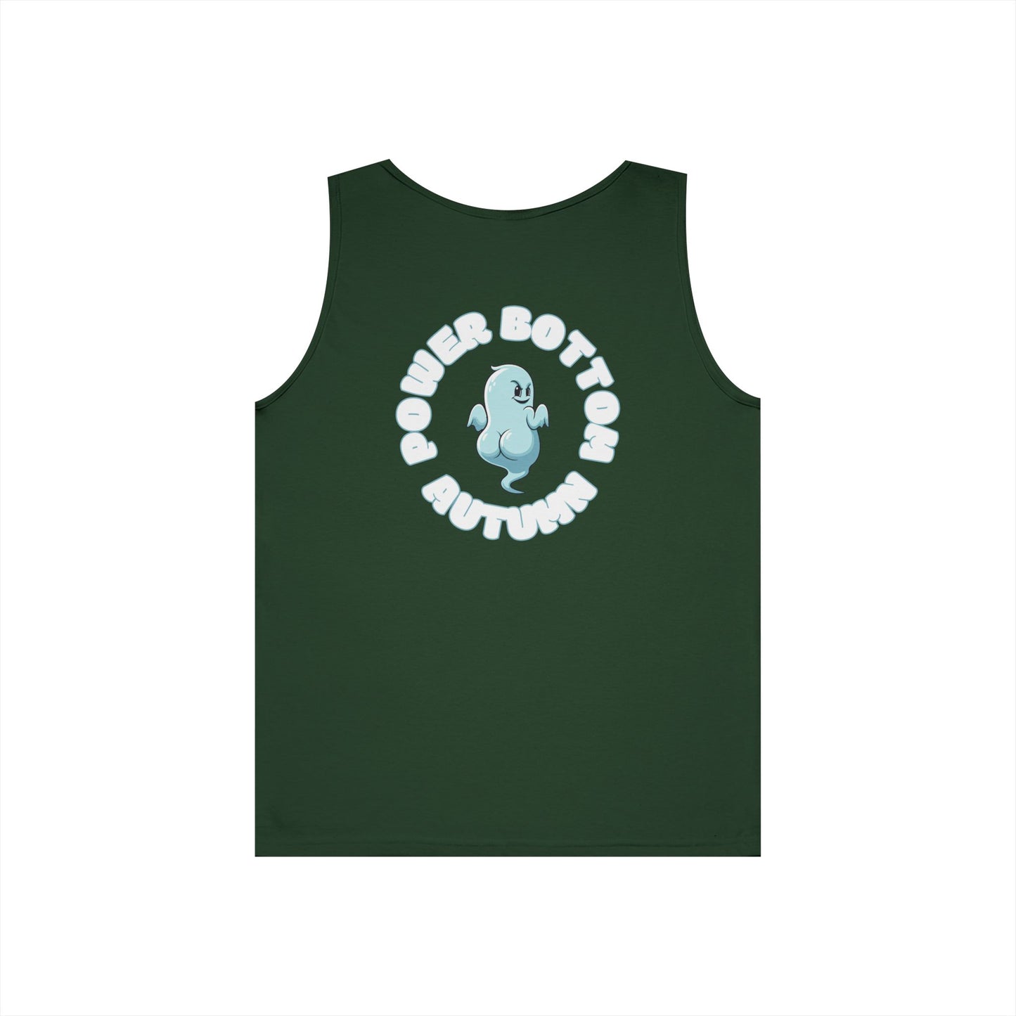 Power Bottom Autumn- Blue Ghost // Playful Tank Top for Unisex