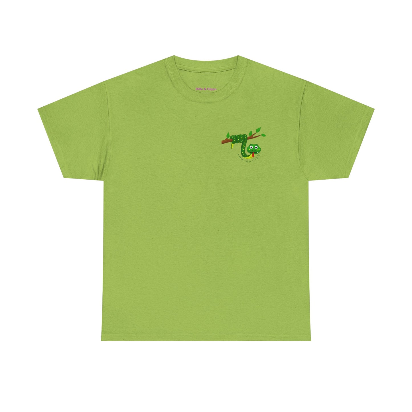 Keep Hanging On - Snake // Unisex Heavy Cotton Tee - Positive Message T-Shirt