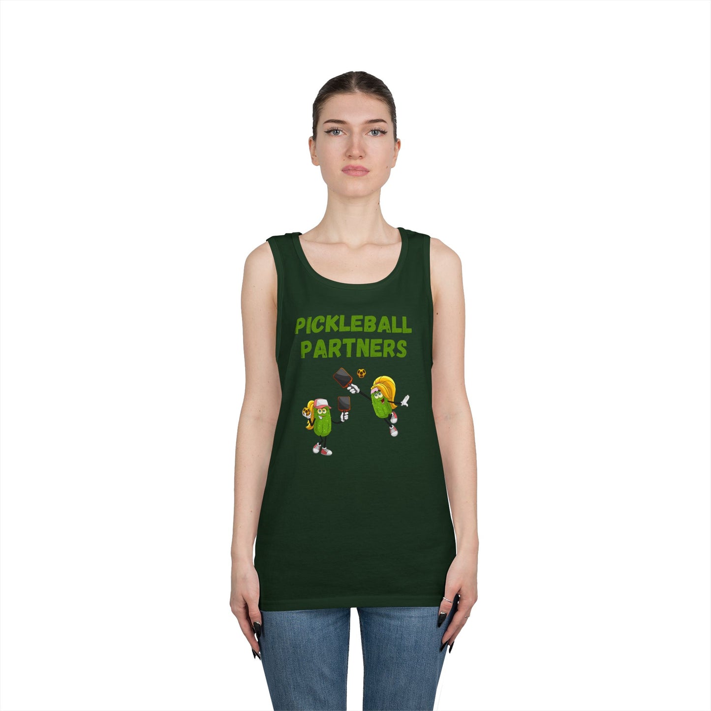 Pickleball Partners 3 // Unisex Heavy Cotton Tank Top