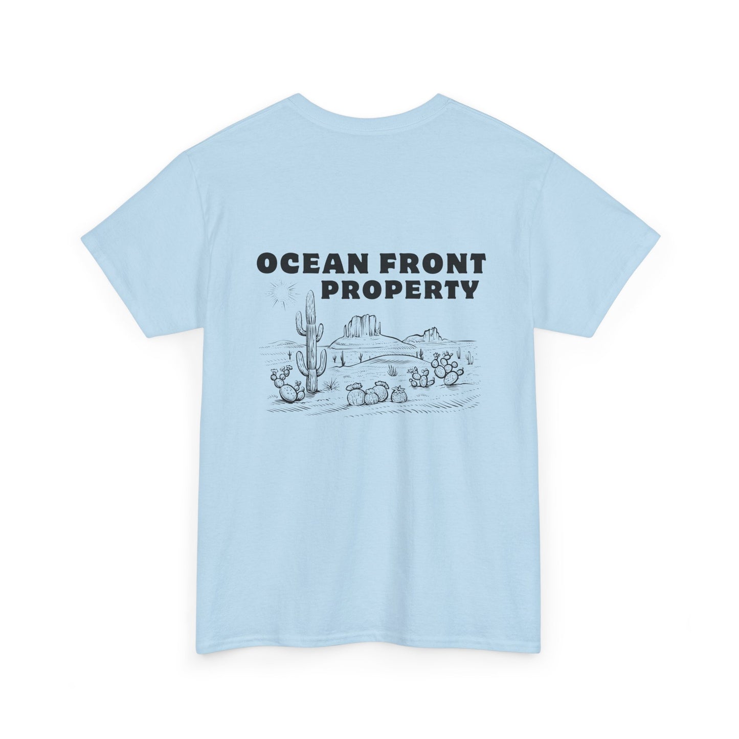 Ocean Front Property - Double-sided // Unisex Heavy Cotton Tee