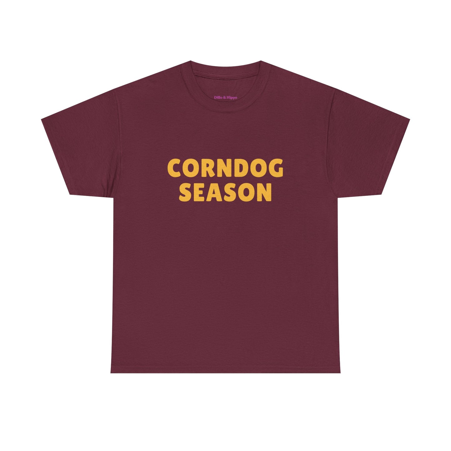 Funny Corndog Season // Unisex Heavy Cotton Tee | Perfect for Food Lovers and Festivals