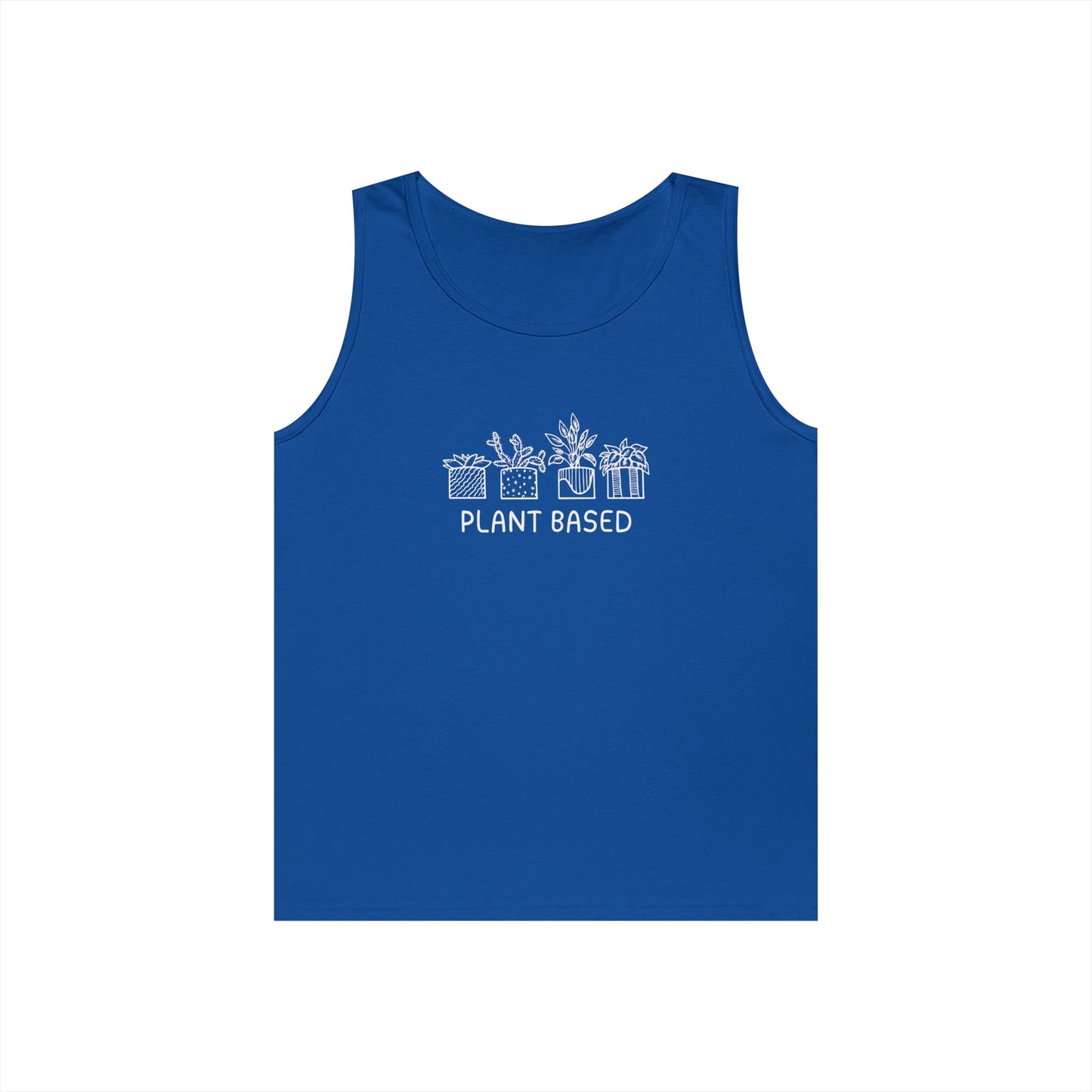 Plant Based // Unisex Heavy Cotton Tank Top - Perfect for Eco Lovers
