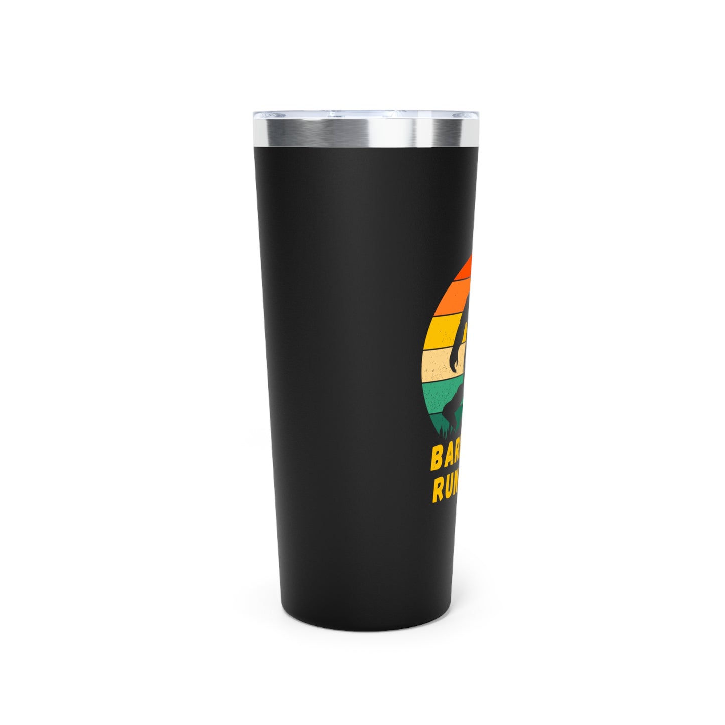 Barefoot Run Club // Copper Vacuum Insulated Tumbler, 22oz - Blue Text