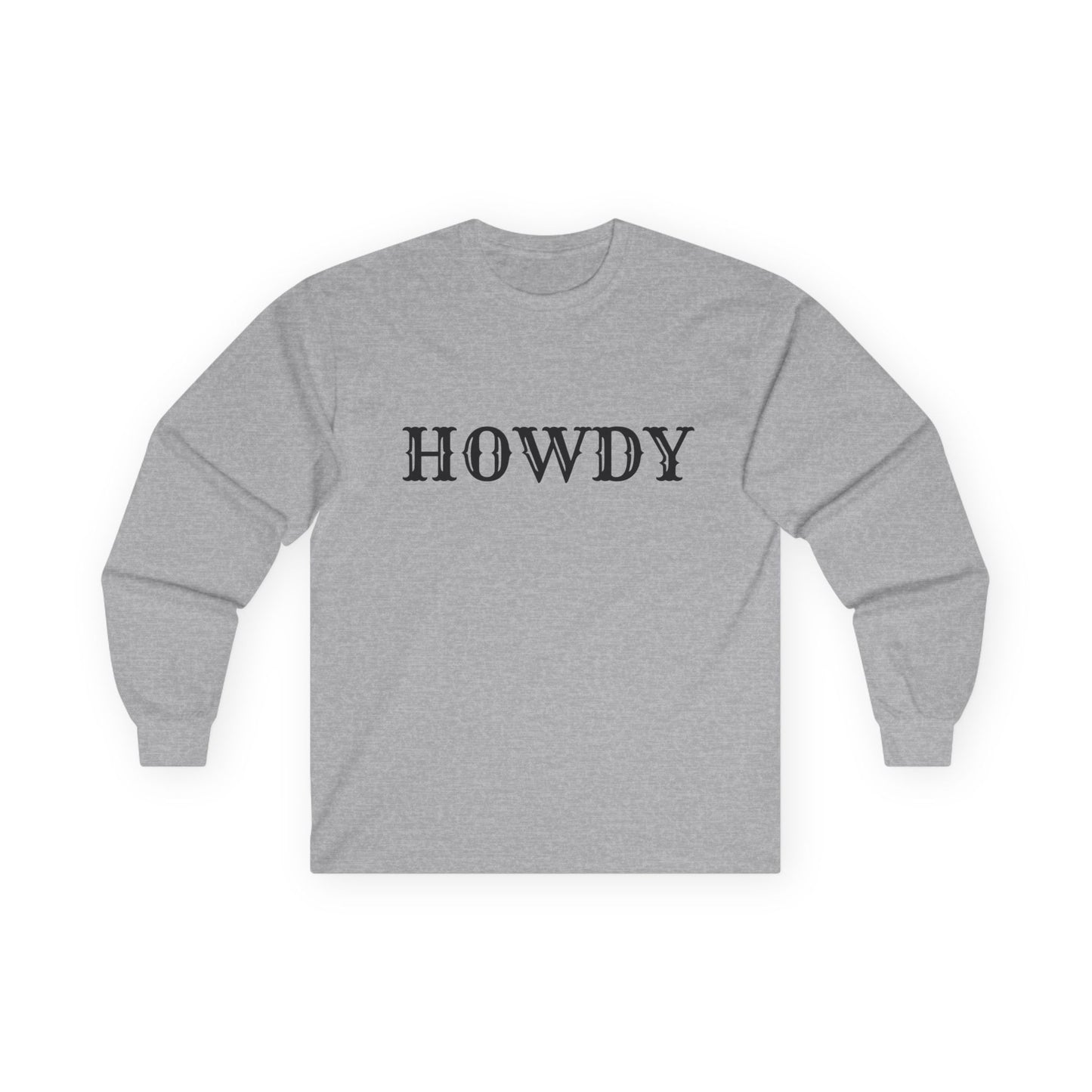 Howdy & Adios // Unisex Long Sleeve Tee | Casual Cotton Top for Friends & Farewells